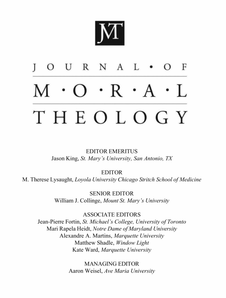 Journal of Moral Theology_cover